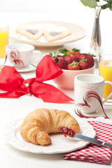 Valentinstag Frühstück