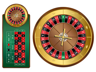 American roulette wheel