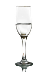 wine glass isolated