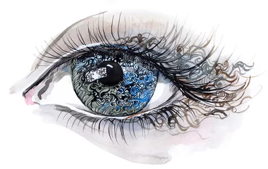 Poster Im Rahmen abstract human eye (series C) © ankdesign