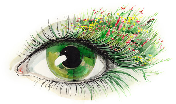 green human eye (series C)