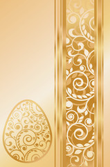 Easter card, vector illustration
