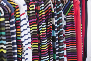 coloured striped fashion