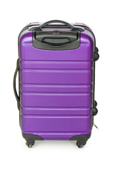 Luggage concept with case on the white