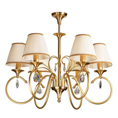 Vintage chandelier isolated on white