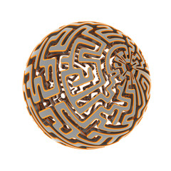 Kugel Labyrinth mit Tiefenunsch&auml;rfe