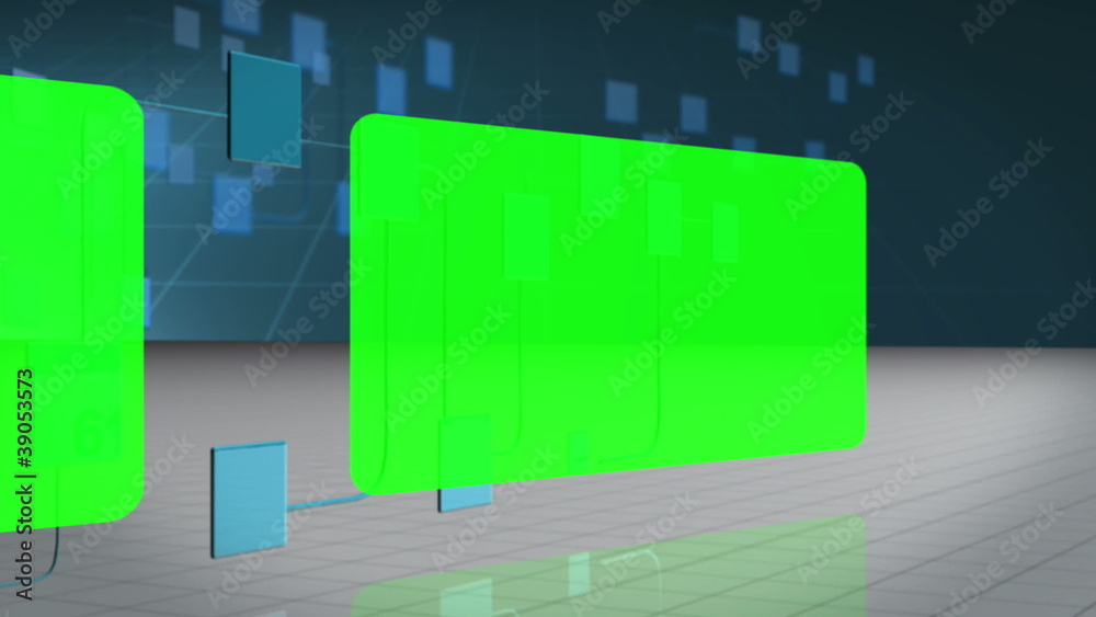 Poster Copy spaces flowing over network