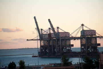 Fototapeta na wymiar port structures