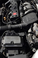 Obraz na płótnie Canvas car motor engine