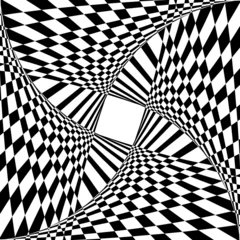 Photo sur Plexiglas Psychédélique Abstrait avec effet d& 39 illusion d& 39 optique.
