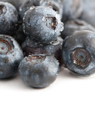 Fresh Blueberries With Water Droplets