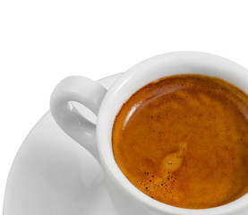 Coffee espresso isolated on white