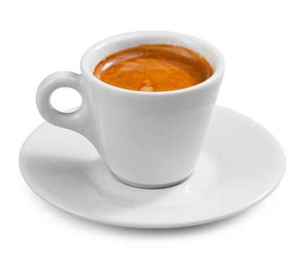 Coffee espresso isolated on white