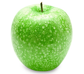 green apple isolated on white background
