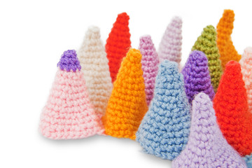 Knitted crochet abstract christmas tree