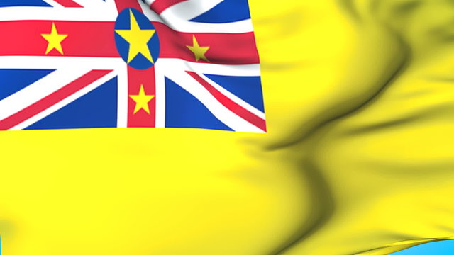 Niue Waving Flag