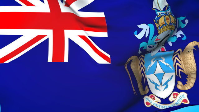 Tristan de Cunha Waving Flag