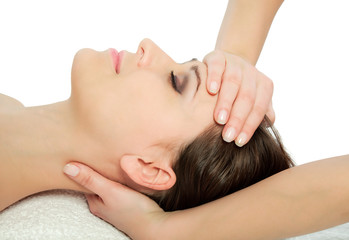 Fototapeta na wymiar head massage