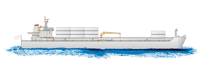 Obraz premium Cargo ship