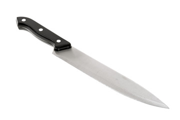 Chef's knife on white background