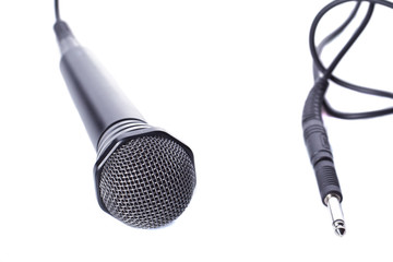 Black microphone