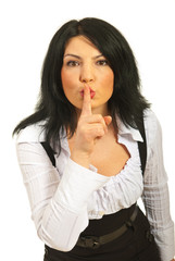 Naklejka premium Hush! Be quiet!
