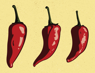 Three Jalapeno Peppers