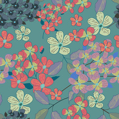 Seamless floral texture