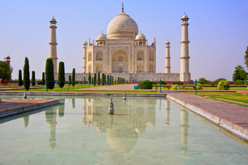 Fototapeta na wymiar Taj Mahal Agra, Uttar Pradesh, Indie