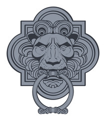 Lion Head Door Knocker