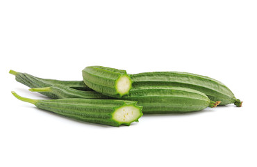 zucchini on white background