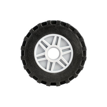 Toy Car Wheel Isolated On White Background