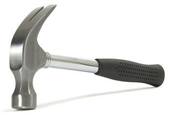 Hammer on white background with clipping path included