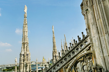 Fototapeta na wymiar Milan Cathedral Dome.