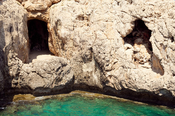 Sea Caves in Ayia Napa, Cyprus