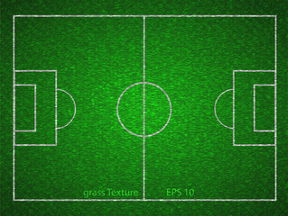 Naklejka premium Vector soccer field