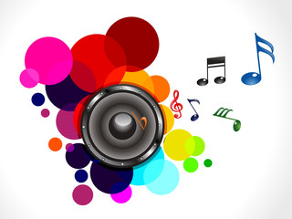 abstract colorful musical sound