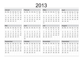 kalender 2013