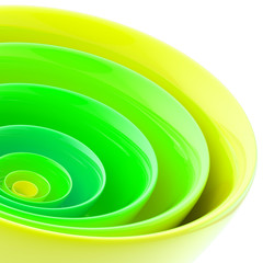 Background made of abstract plastic circles