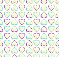 Seamless background texture made of love hearts