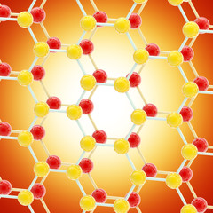 Abstract background made of molecular structure