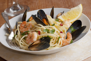 Seafood pasta