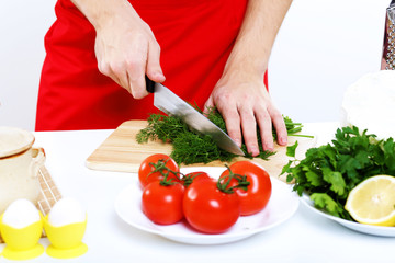 Fresh vegetables on the table