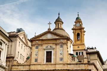 Fototapeta na wymiar Church of Saint Andrew (Andrea) in Genoa, Italy
