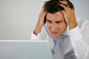 A desperate businessman