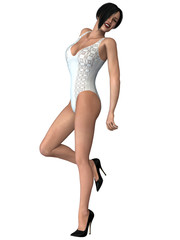 Girl with sexy underwear