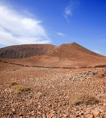 Path up Bayuyo volcano outside of Corralejo, Fuerteventura