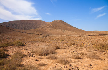 Path up Bayuyo volcano outside of Corralejo, Fuerteventura