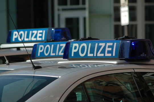 Polizei, Peterwagen, Streifenwagen, Blaulicht, Hamburg