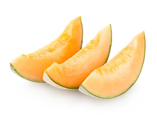 Fototapeta na wymiar cantaloupe melon slices